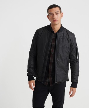 Superdry Surplus Goods Shackett Férfi Kabát Fekete | MSJDQ0176